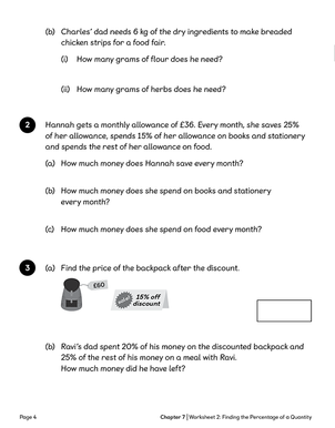 Maths — No Problem! Workbook 6B New Edition product image 3